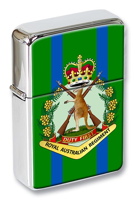 Royal Australian Regiment Chrome Flip Top Lighter
