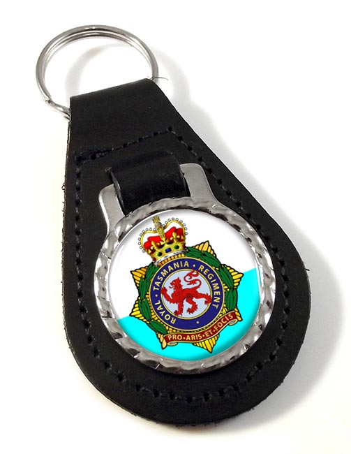 Royal Tasmania Regiment (Australian Army) Leather Key Fob