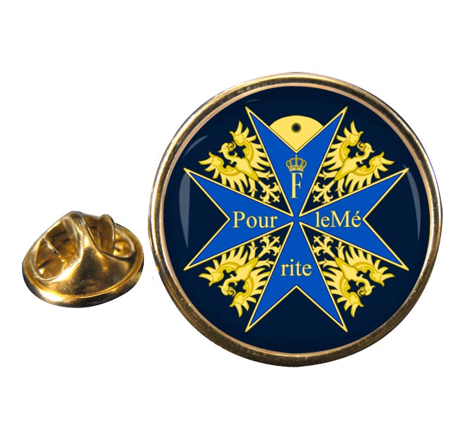Pour le Merite (Blue Max) Round Pin Badge