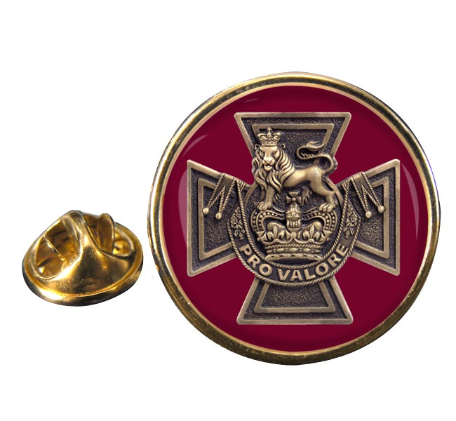Canadian Victoria Cross Round Pin Badge