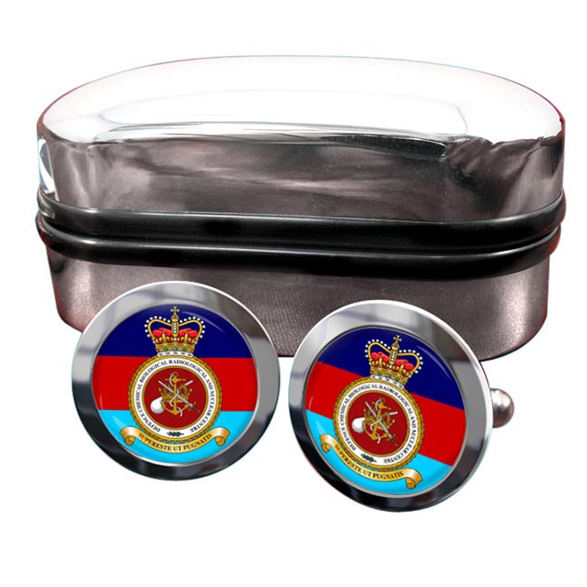 Defence Chemical biological radiological and Nuclear Centre Round Cufflinks