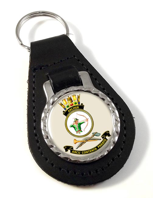 HMAS Archer Leather Key Fob