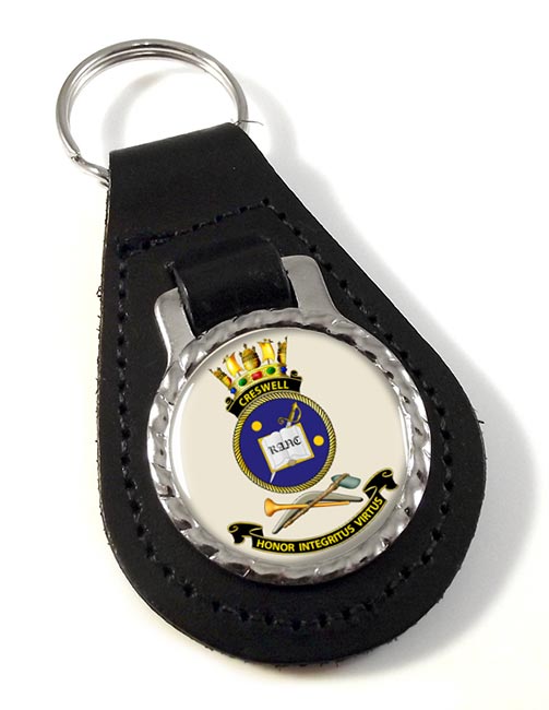 HMAS Creswell Leather Key Fob