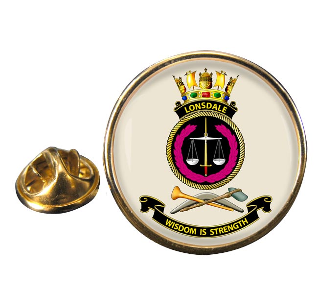 HMAS Lonsdale Round Pin Badge