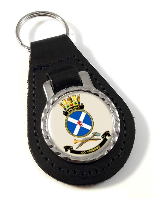 HMAS Stirling Leather Key Fob