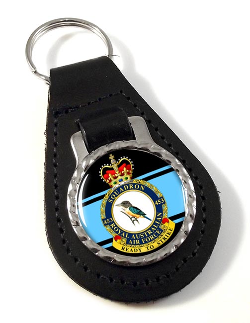 453 Squadron RAAF Leather Key Fob