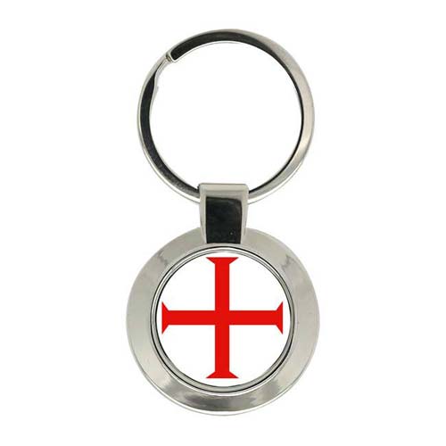 UK Gift Shop Knights Templar Cross Key Ring
