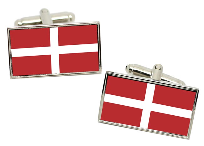 Sovereign Military Order of Malta Flag Cufflinks in Chrome Box