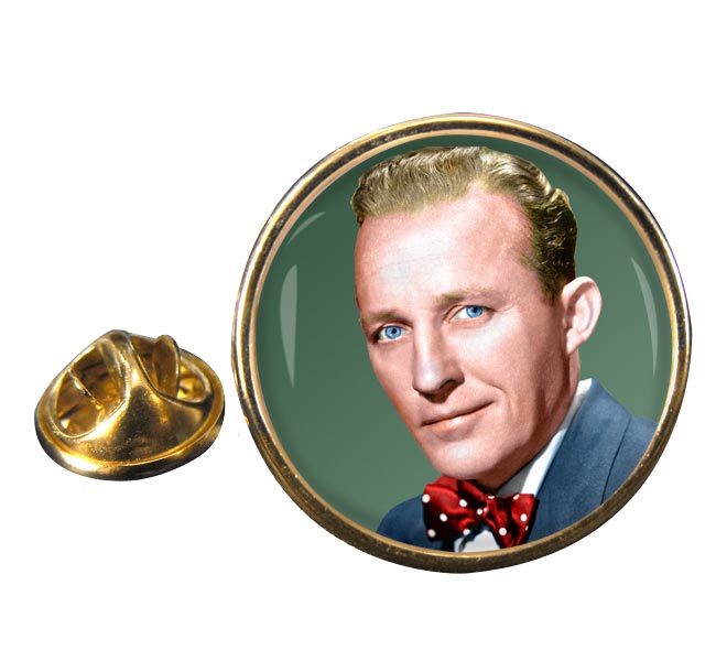 Bing Crosby Round Pin Badge