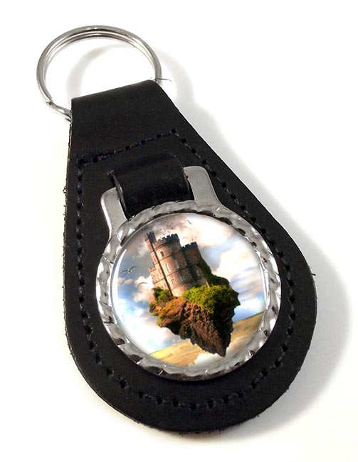 Castles in the Air Leather Key Fob