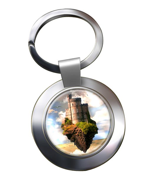 Castles in the Air Chrome Key Ring