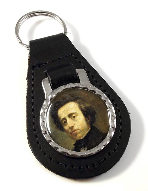 Frédéric Chopin Leather Key Fob