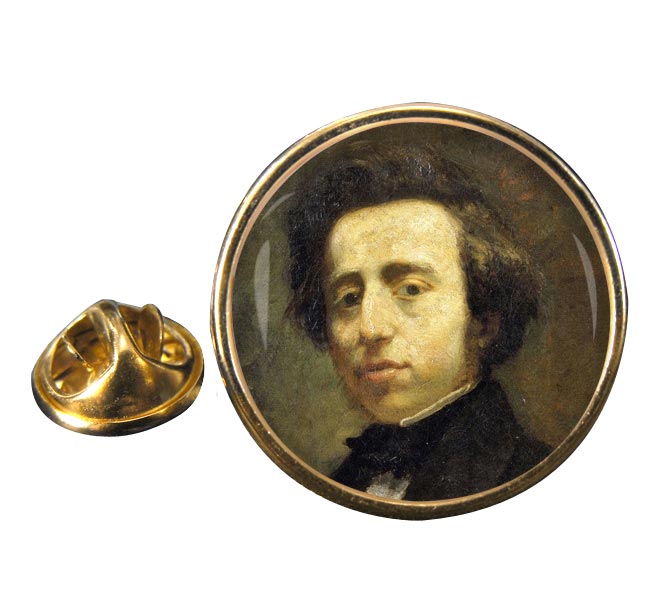 Frédéric Chopin Round Pin Badge