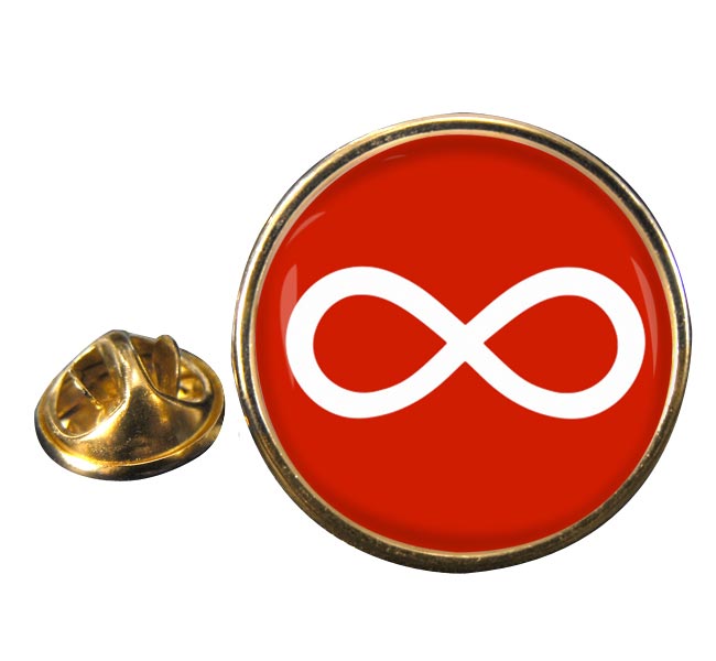 Infinity Round Pin Badge