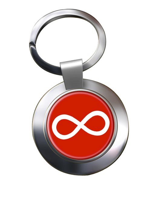 Infinity Chrome Key Ring