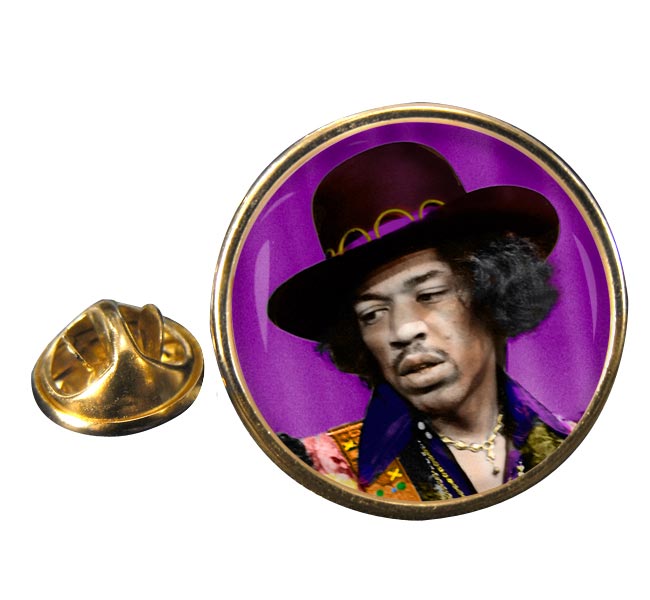 Jimi Hendrix Round Pin Badge