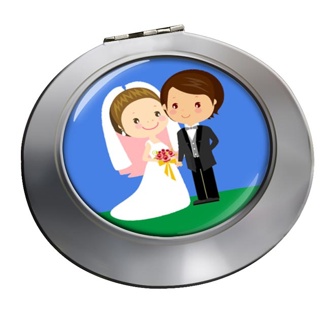 Just Married Chrome Mirror