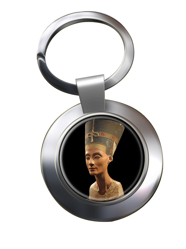 Neferneferuaten Nefertiti Chrome Key Ring