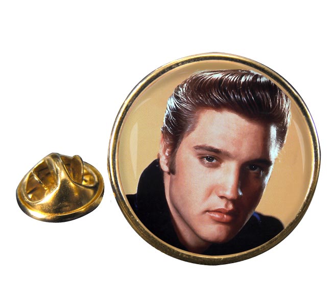 Elvis Presley Round Pin Badge