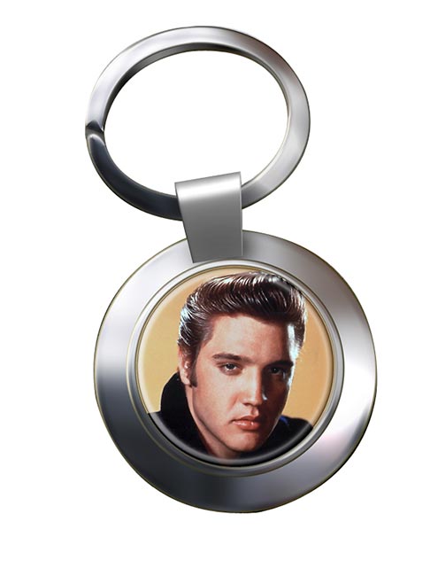 Elvis Presley Chrome Key Ring