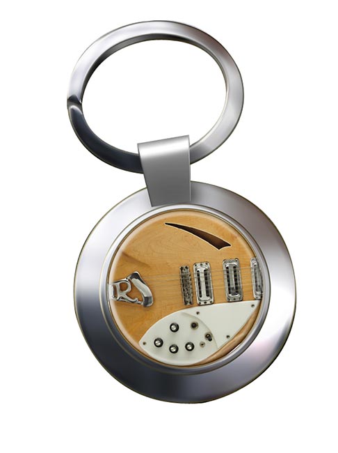 Rickenbacker Guitar Chrome Key Ring