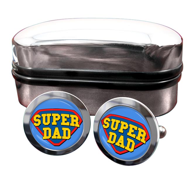 Super Dad Round Cufflinks