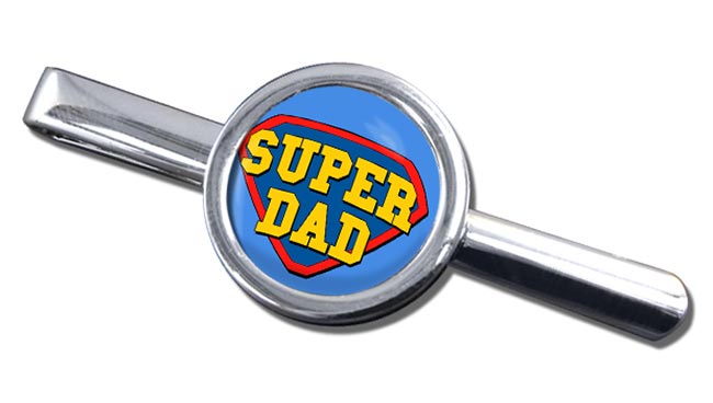 Super Dad Round Tie Clip