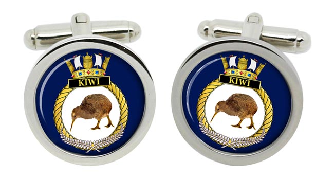 HMNZS Kiwi Royal New Zealand Navy Cufflinks in Box
