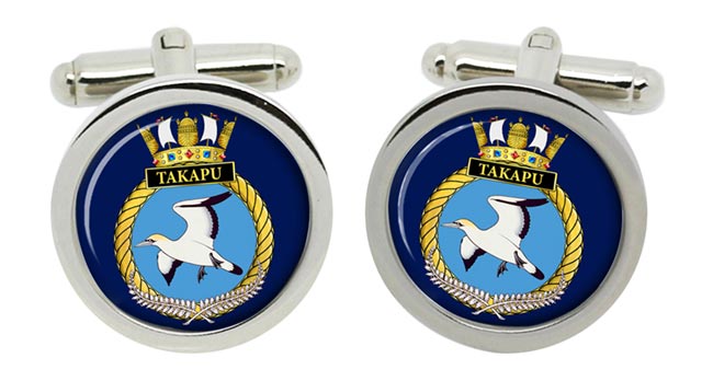 HMNZS Takapu Royal New Zealand Navy Cufflinks in Box