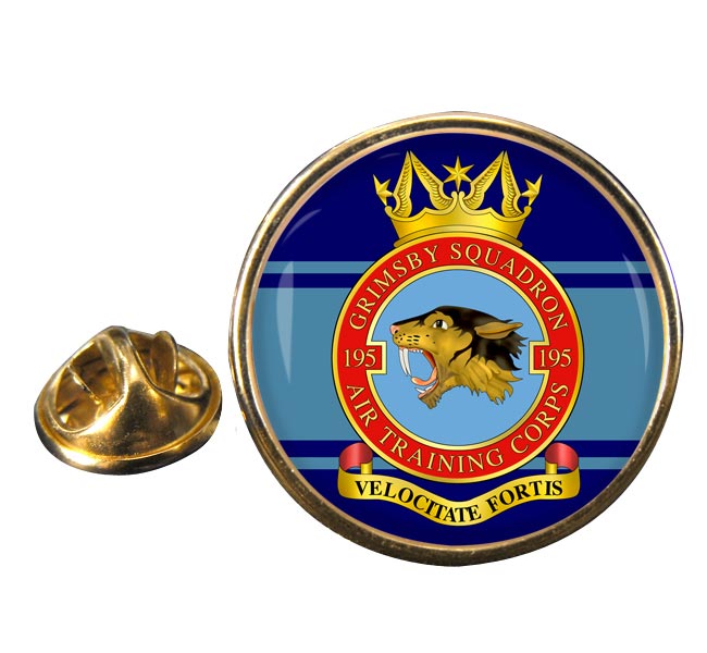 ATC 195 Grimsby Round Pin Badge
