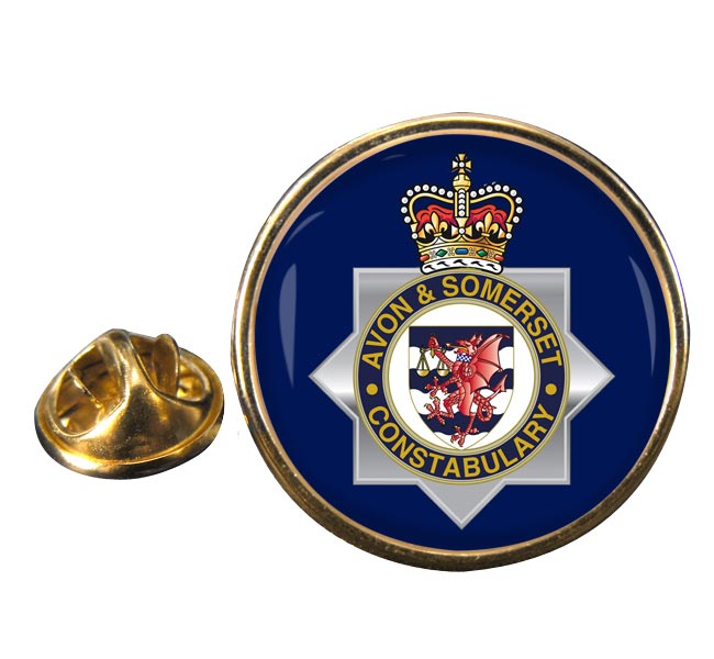 Avon and Somerset Constabulary Round Pin Badge