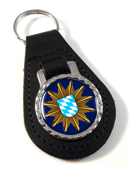 Polizei Bayern Leather Key Fob