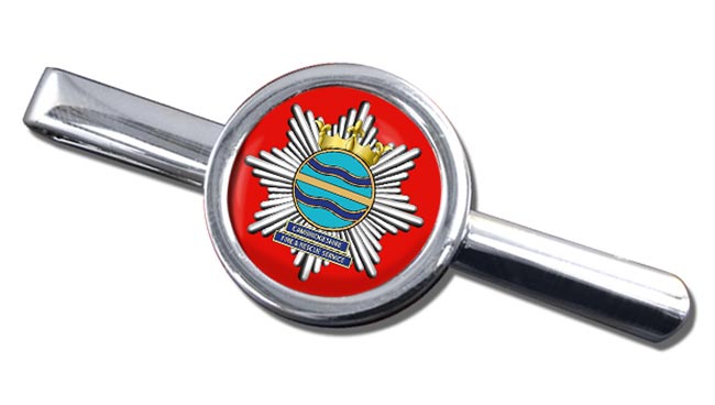 Cambridgeshire Fire and Rescue Round Tie Clip