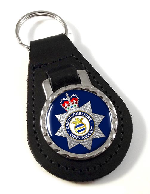 Cambridgeshire Constabulary Leather Key Fob