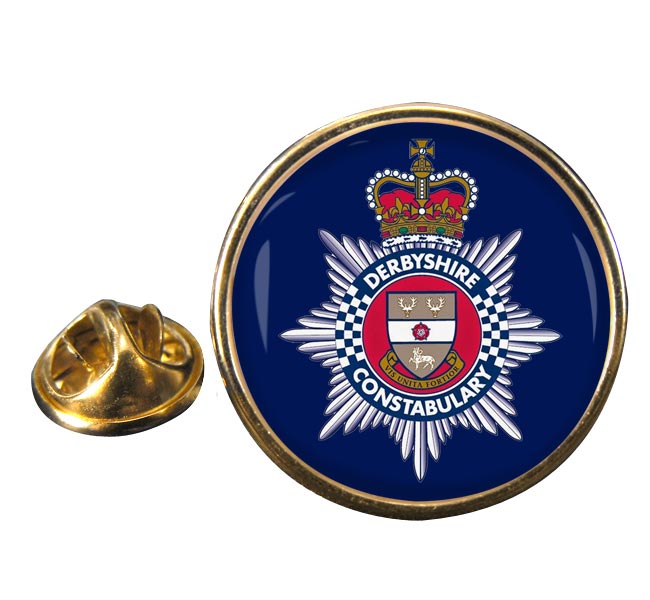 Derbyshire Constabulary Round Pin Badge