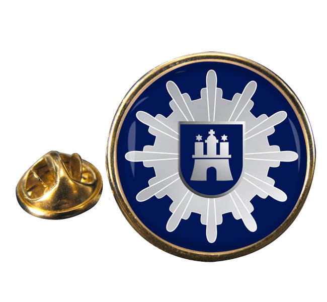 Polizei Hamburg Round Pin Badge