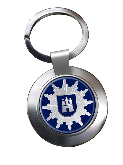 Polizei Hamburg Chrome Key Ring