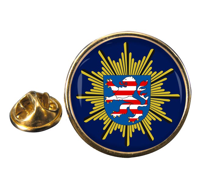Hessische Polizei Round Pin Badge