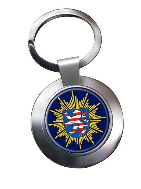 Hessische Polizei Chrome Key Ring