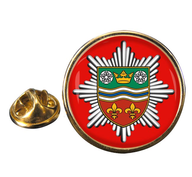 Humberside Fire and Rescue Round Pin Badge