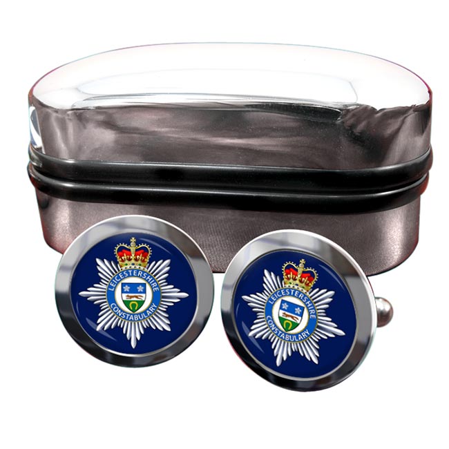 Leicestershire Constabulary Round Cufflinks