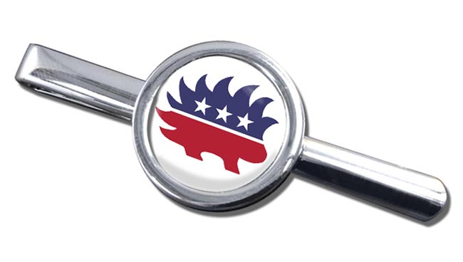 Libertarian Party Round Tie Clip