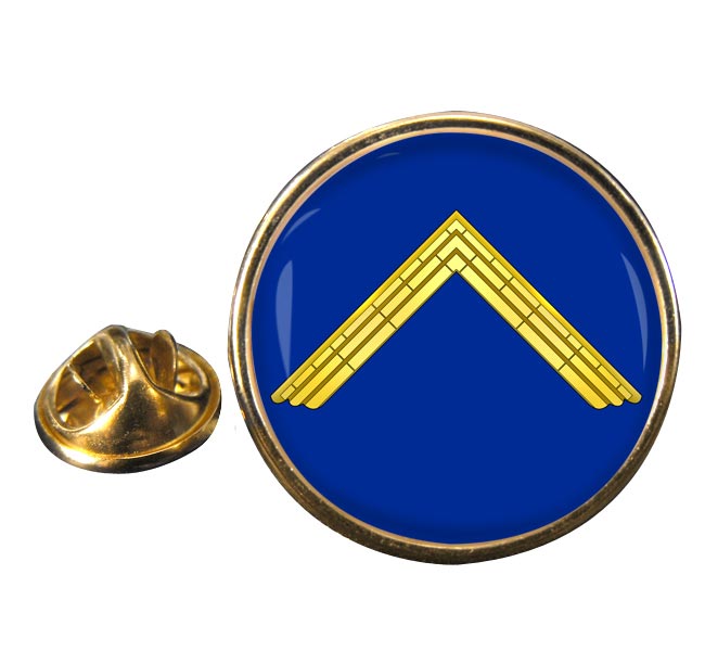 Masonic Lodge Worshipful Master Round Pin Badge