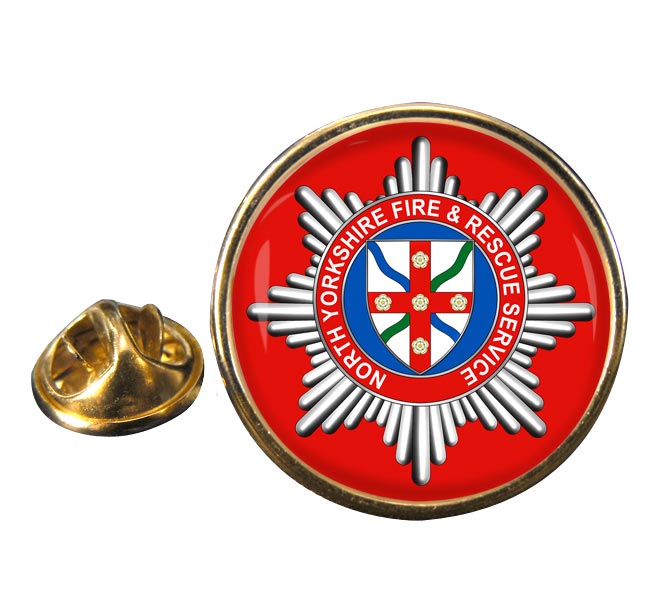 North Yorkshire Fire and Rescue Service Round Pin Badge