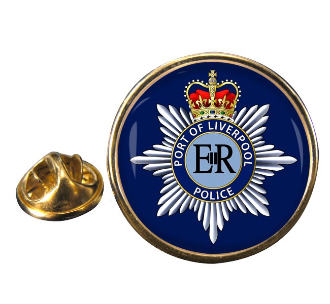 Port of Liverpool Police Round Pin Badge