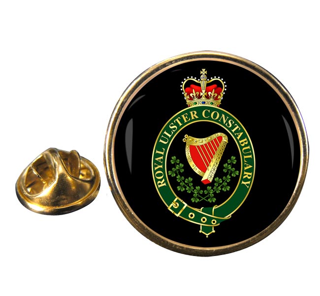 Royal Ulster Constabulary RUC Round Pin Badge