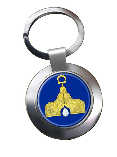 Masonic Lodge Senior Warden Chrome Key Ring