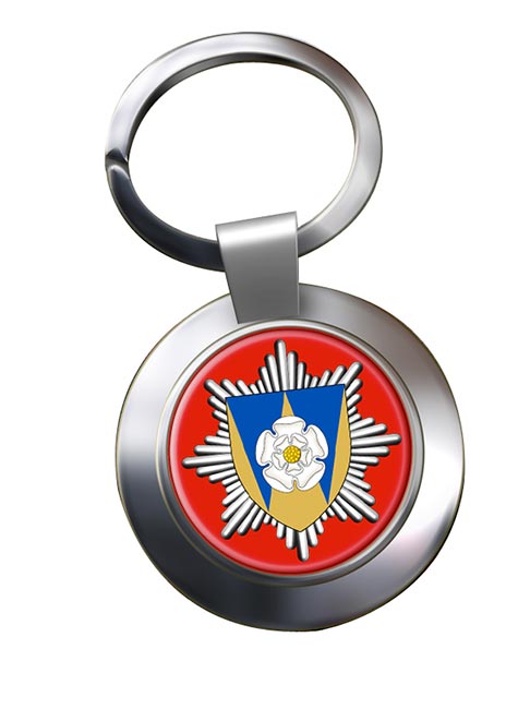 West Yorkshire Fire and Rescue Chrome Key Ring