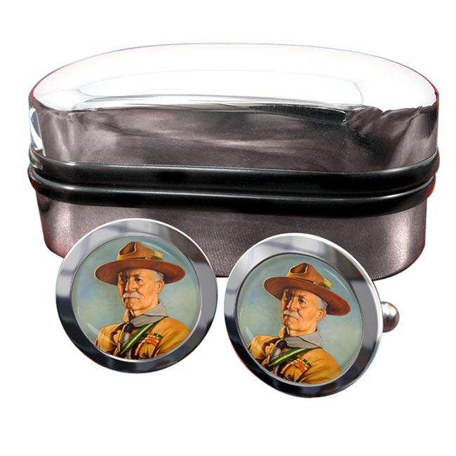 Robert Baden-Powell Round Cufflinks