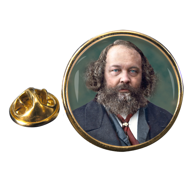 Mikhail Bakunin Round Pin Badge
